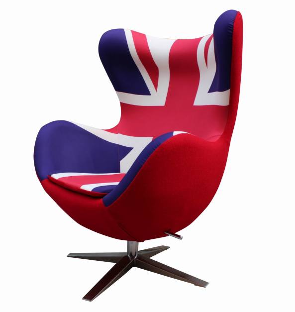 E066-Arne-Jacobsen-Egg-chair-Union-Jack-print-and-red-wool-fabric