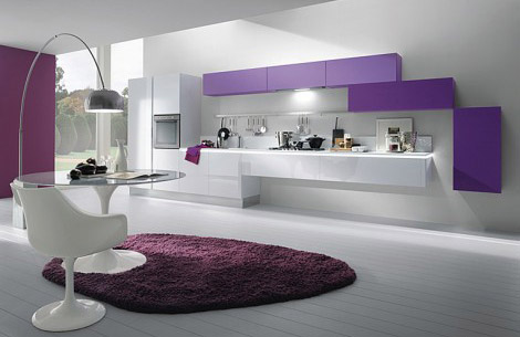 kitchen-with-purple-interior-design