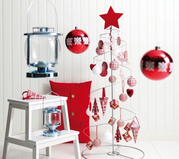 featured-picturesque-unique-christmas-decorating-ideas-with-creative-red-and-white-christmas-tree-with-fabulous-decor-xmas-decorations-ideas